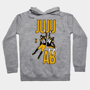 Juju Smith Schuster and Antonio Brown 'JUJU X AB' - Pittsburgh Steelers Iconic Duo Hoodie